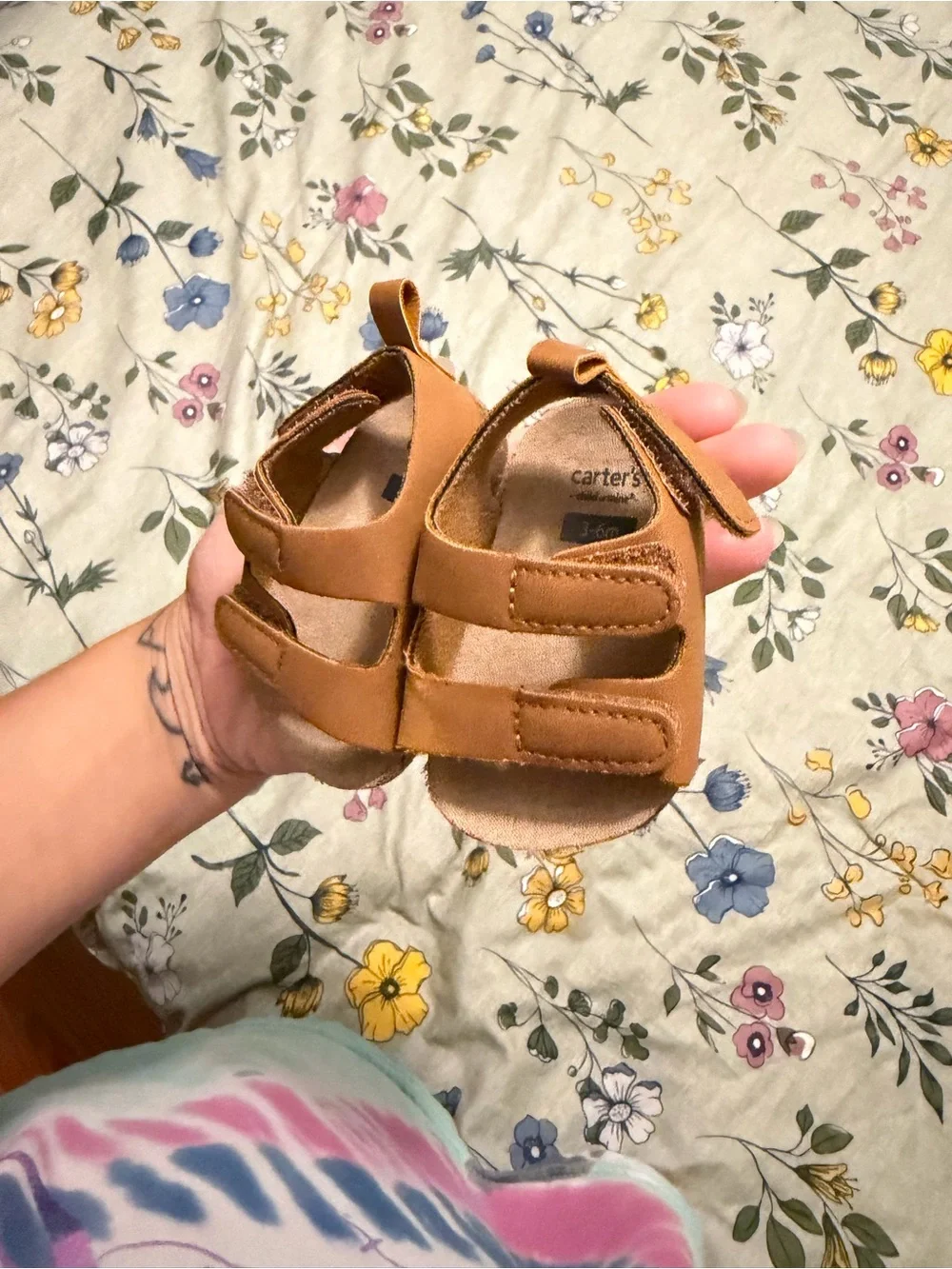 Carter's Tan Baby Walker Sandals